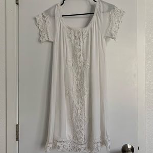 Francesca’s Collection White lace detail dress